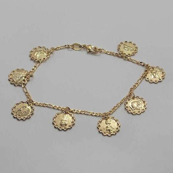 Brand New Brazilian 18k Gold Filled Multi Charms Bracelet - Picture 4 of 4